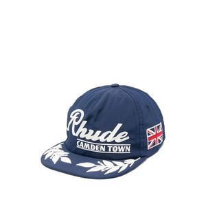 RHUDE Logo Baseball Cap Men NAVYBLUE Hats & Caps